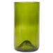 An Arcoroc green glass wine tumbler with a handle.
