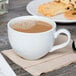 Tuxton BPF-1201 12 oz. Porcelain White China Cappuccino Cup   - 24/Case Main Thumbnail 1