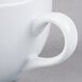 Tuxton BPF-0801 8 oz. Porcelain White China Cappuccino Cup - 24/Case Main Thumbnail 5