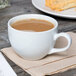 Tuxton BPF-0801 8 oz. Porcelain White China Cappuccino Cup - 24/Case Main Thumbnail 1