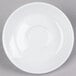 Tuxton BPE-0451 4 5/8" Porcelain White Cappuccino China Saucer - 24/Case Main Thumbnail 1
