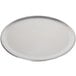 An American Metalcraft aluminum pizza pan with a silver rim on a white background.