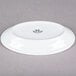 Tuxton ALH-082 Alaska 8" x 6" Bright White Wide Rim Rolled Edge Oval China Platter - 36/Case Main Thumbnail 4