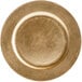 Tabletop Classics by Walco TRG-6651 13" Gold Round Plastic Charger Plate Main Thumbnail 2