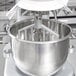 A Vollrath mixer with a cast aluminum flat beater attached.