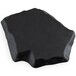 A black rectangular GET Stone-Mel display tray with curved edges.