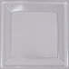 WNA Comet MS9CL 8 1/4" Clear Square Milan Plastic Plate - 12/Pack Main Thumbnail 2