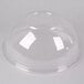 A clear Fineline PET plastic bowl with a clear lid.