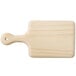 American Metalcraft BB816 16" x 8" x 3/4" Rubber Wood Charcuterie Board with Handle Main Thumbnail 2