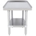 Advance Tabco ES-242 24" x 24" Stainless Steel Equipment Stand with Stainless Steel Undershelf Main Thumbnail 1