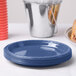 Creative Converting 28113711 7" Navy Blue Plastic Plate - 240/Case Main Thumbnail 3