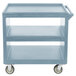 Cambro BC235 Slate Blue Three Shelf Service Cart - 37 1/4" x 21 1/2" x 34 5/4" Main Thumbnail 3