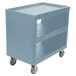 Cambro BC235 Slate Blue Three Shelf Service Cart - 37 1/4" x 21 1/2" x 34 5/4" Main Thumbnail 2