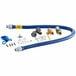 Dormont 1675KIT48 Deluxe 48" Moveable Gas Connector Kit with SnapFast® Quick Disconnect, Two Elbows, and Restraining Cable - 3/4" Diameter