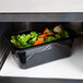 Cambro 44HP110 H-Pan™ 1/4 Size Black High Heat Plastic Food Pan - 4" Deep Main Thumbnail 4
