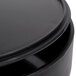 A black HS Inc. polypropylene container with a lid on top.
