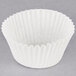 A Hoffmaster white paper fluted baking cup.