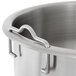 A Vollrath stainless steel pot inset with a handle.