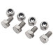 A group of nuts and bolts for a Bron Coucke Professional Mandoline blade.