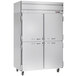Beverage-Air HFS2-1HS Horizon Series 52" Solid Half Door Reach-In Freezer with Stainless Steel Interior Main Thumbnail 1