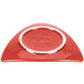 CAC TRG-23RED Festiware Triangle Flat Plate 12 1/2" - Red - 12/Case Main Thumbnail 4