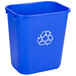 Continental 2818-1 28 Qt. / 7 Gallon Blue Rectangular Recycling Wastebasket / Trash Can Main Thumbnail 2