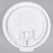 Solo LB3101-0000710 oz. White Plastic Tear Tab Lid - 100/Pack Main Thumbnail 2