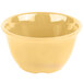 A yellow GET Squash Diamond Harvest melamine bowl on a white background.