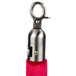 A red Aarco stanchion rope with satin ends.
