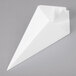 An American Metalcraft square white paper fry cone.