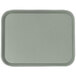 A grey rectangular Cambro fast food tray with a textured surface.