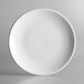 Acopa 9" Round Bright White Coupe Stoneware Plate - 24/Case Main Thumbnail 3