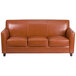 Flash Furniture BT-827-3-CG-GG Hercules Diplomat Cognac Leather Sofa with Wooden Feet Main Thumbnail 2
