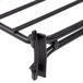 A black Metro wire shelf divider with two metal bars.