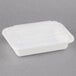 Pactiv Newspring NC8168 16 oz. White 5" x 7 1/4" x 1 1/2" VERSAtainer Rectangular Microwavable Container with Lid - 150/Case Main Thumbnail 2