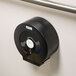 Lavex Janitorial Black Jumbo 9" Single Roll Toilet Tissue Dispenser Main Thumbnail 1