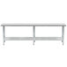 Advance Tabco GLG-249 24" x 108" 14 Gauge Stainless Steel Work Table with Galvanized Undershelf Main Thumbnail 2