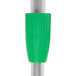 A Unger OptiLoc telescopic pole with a green and silver ErgoTec locking cone.
