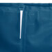 A mariner blue nylon cover with a white strip and Velcro closure.