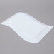 Fineline Wavetrends 1410-WH 8 1/2" x 13 1/2" White Plastic Plate - 120/Case Main Thumbnail 3