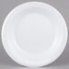 Dart 10PWQR Quiet Classic 10 1/4" White Laminated Round Foam Plate - 125/Pack Main Thumbnail 2