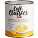 A #10 can of Cafe Classics banana pudding with a label.