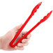 Mercer Culinary M35100RD Hell's Tools® 9 1/2" Red High Temperature Plastic Tongs Main Thumbnail 8
