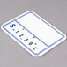 Write On Deli Tag Wheel with Insert - Blue Checkered - 25/Pack Main Thumbnail 2
