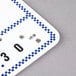 Write On Deli Tag Wheel with Insert - Blue Checkered - 25/Pack Main Thumbnail 3
