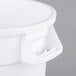 Continental 1001WH Huskee 10 Gallon White Round Trash Can Main Thumbnail 3
