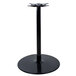 Lancaster Table & Seating 30" Round Black 3" Bar Height Column Stamped Steel Table Base Main Thumbnail 1