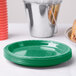 Creative Converting 28112011 7" Emerald Green Plastic Plate - 20/Pack Main Thumbnail 3