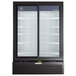Beverage-Air LV45HC-1-B LumaVue 52" Black Refrigerated Glass Door Merchandiser with LED Lighting Main Thumbnail 4