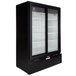 Beverage-Air LV45HC-1-B LumaVue 52" Black Refrigerated Glass Door Merchandiser with LED Lighting Main Thumbnail 2